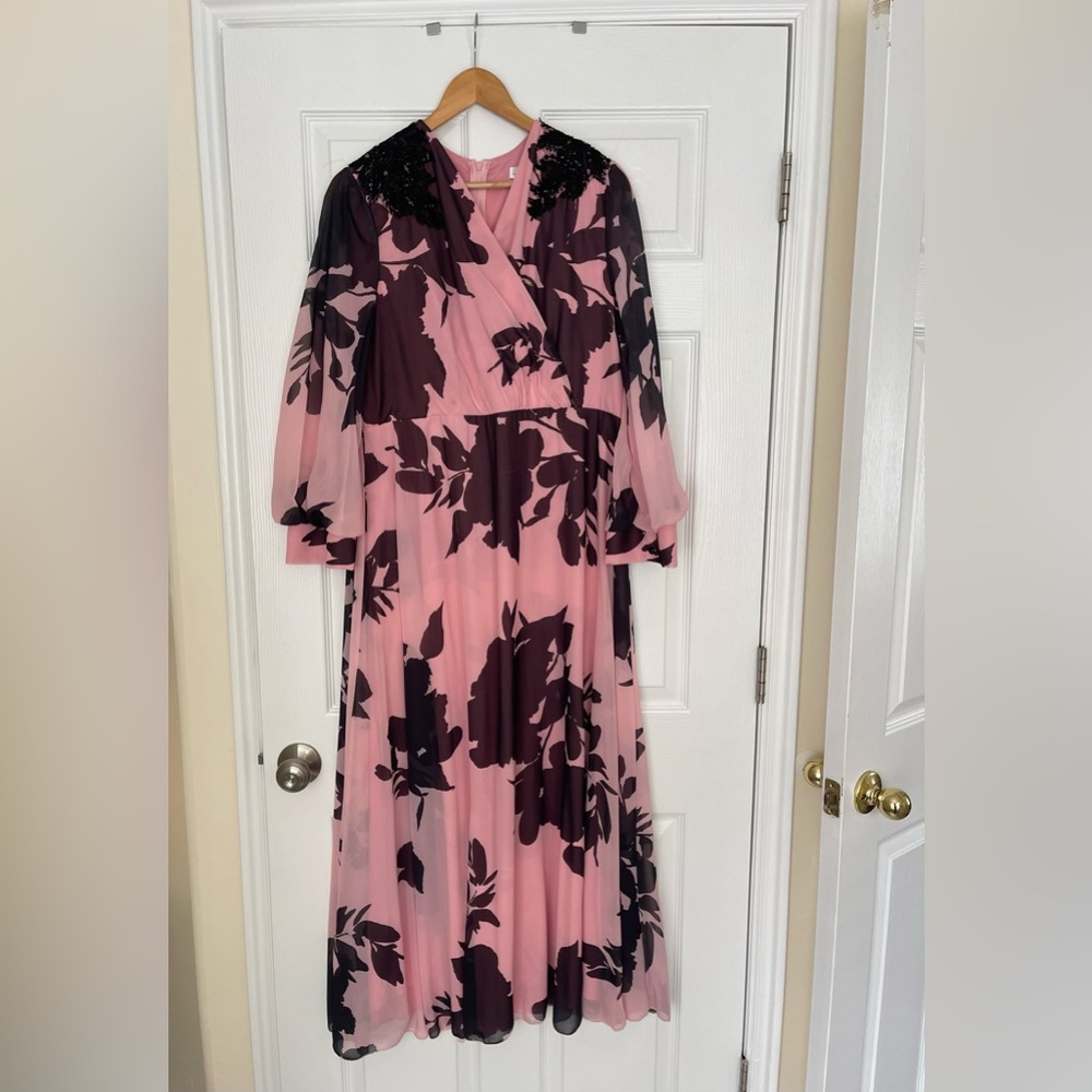 Pink & Black Womens party Dress